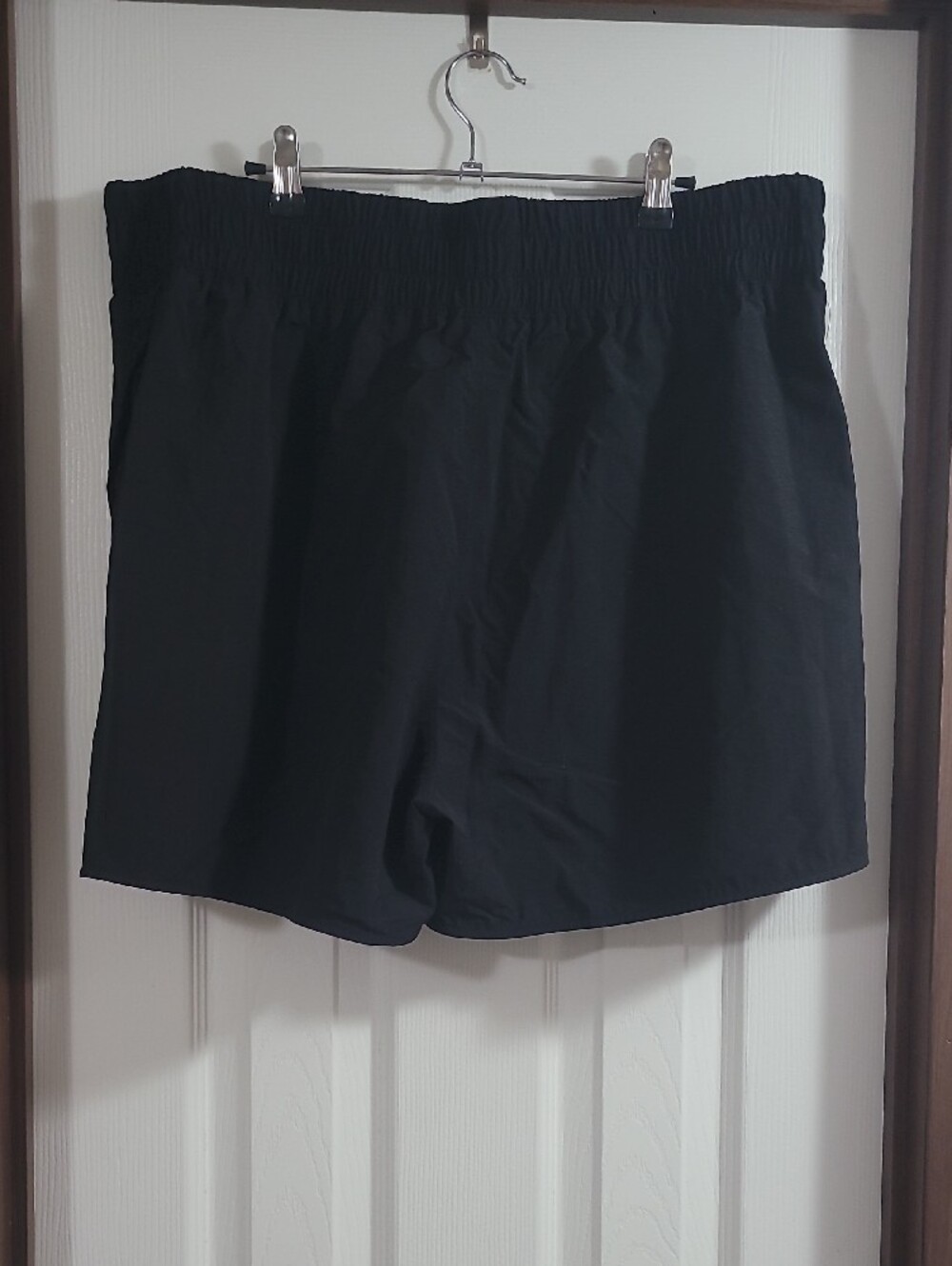 Zenana Black Women's Elastic Waist Athletic Shorts - Picture 3 of 3